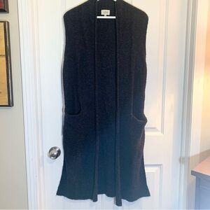 Wilfred Black Long Sleeveless Sweater Size Medium